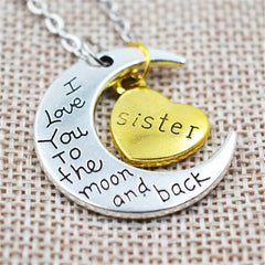 To The Moon and Back Necklace for Family Members