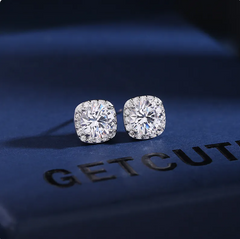Zircon Crystal Earrings for Women – 925 Silver