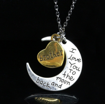 To The Moon and Back Necklace for Family Members