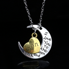 To The Moon and Back Necklace for Family Members
