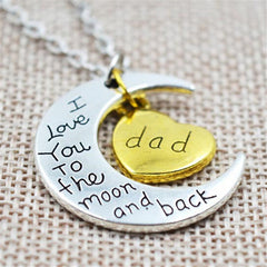 To The Moon and Back Necklace for Family Members