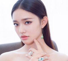 Natural Burmese Jade Earrings for Women