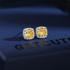 Zircon Crystal Earrings for Women – 925 Silver
