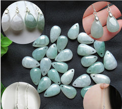 Natural Burmese Jade Earrings for Women