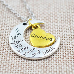 To The Moon and Back Necklace for Family Members