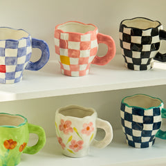Handmade Hand-Painted Ceramic Coffee and Tea Mugs